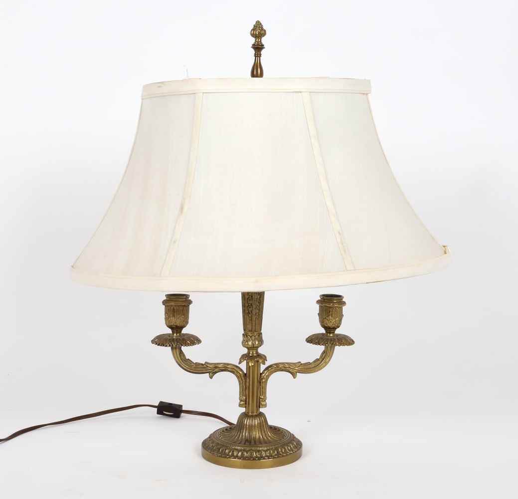BRASS BOUILLOTTE STYLE TABLE LAMP (1 of 12)