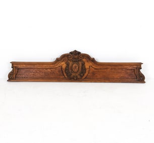 CARVED OAK ARCHITECTURAL WALL DECORATION