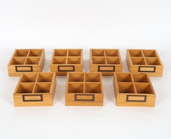 OAK ORGANIZING DRAWERS