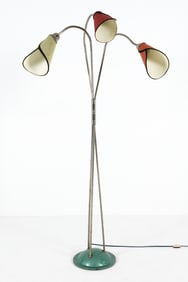MID-CENTURY THREE LIGHT TULIP FLOOR LAMP C.1960S