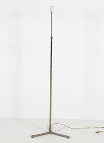 MID-CENTURY SCANDINAVIAN CHROME FLOOR LAMP C. 1960