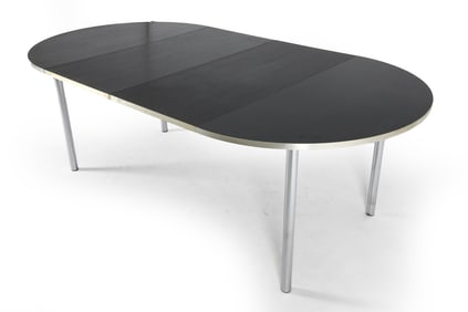 LZ MONSTER SKYDD OAK & CHROME EXPANDING TABLE