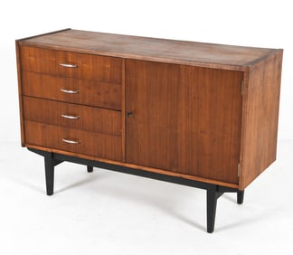 POLISH MID-CENTURY MAHOGANY CREDENZA C. 1970S