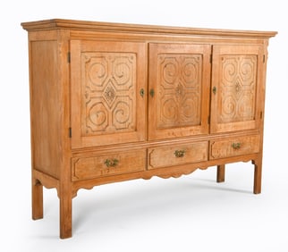 KJAERNULF STYLE DANISH OAK BRUTALIST SIDEBOARD