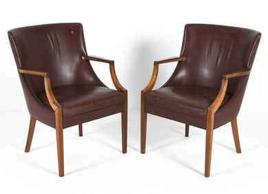 MANNER OF A. J. IVERSEN LOUNGE CHAIRS C. 1960S