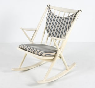 FRANK REENSKAUG BRAMIN PAINTED ROCKING CHAIR