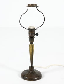 DANISH ART DECO BRONZE TABLE LAMP C. 1940S