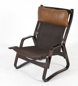 NOREGIAN BENTWOOD LOUNGE CHAIR C. 1960S