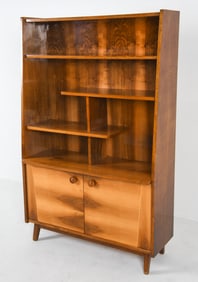 ROMANIAN WALNUT BILEA BOBINGO BOOKCASE CABINET