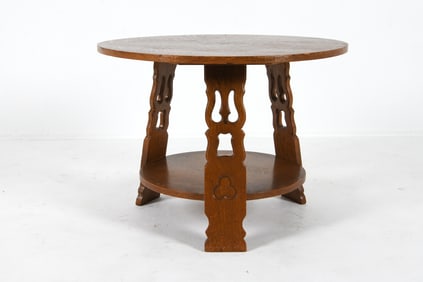 DUTCH OAK ART DECO SIDE TABLE