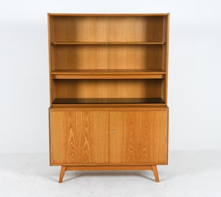 BOHUMIL LANDSMAN CZECH OAK HIGHBOARD CABINET