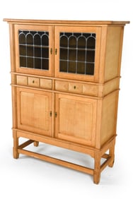 HENNING KJAERNULF STYLE OAK HIGHBOARD C.1970S