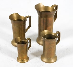 SCANDINAVIAN BRASS MEASURING CUPS