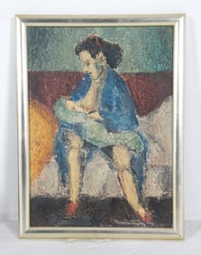 DANISH IMPRESSIONIST O/C PAINTING 1944