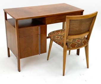 ROBSJOHN GIBBINGS WIDDICOMB WALNUT DESK & CHAIR