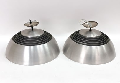 PAIR OF ARNE JACOBSEN POULSON PENDANT LIGHTS