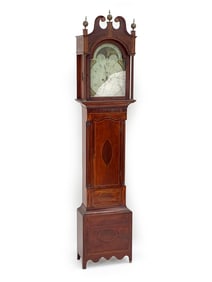 19TH C. TALL CASE CLOCK
