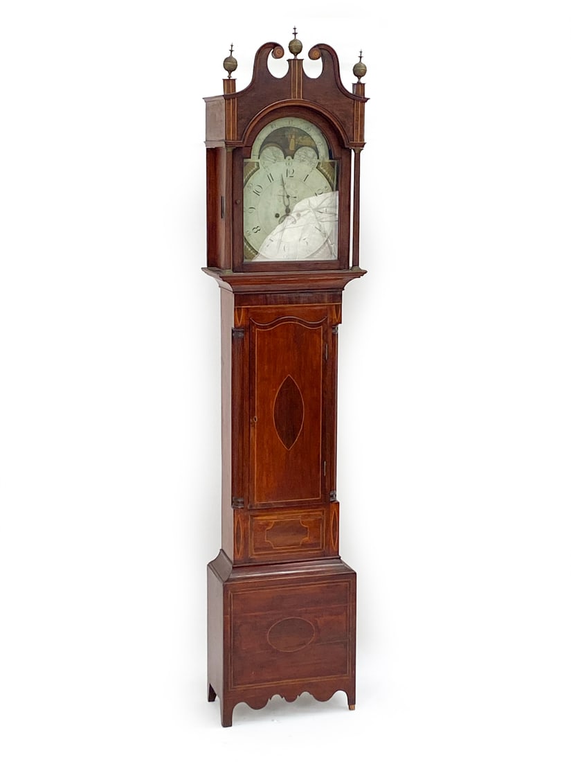 19TH C. TALL CASE CLOCK (1 of 16)