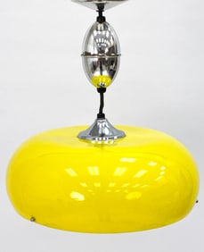 SPACE AGE STYLE GLASS & ACRYLIC PENDANT LAMP