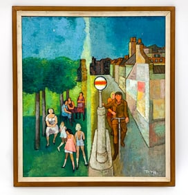 MEYER WOLFE (1897-1985) PARIS STREET SCENE
