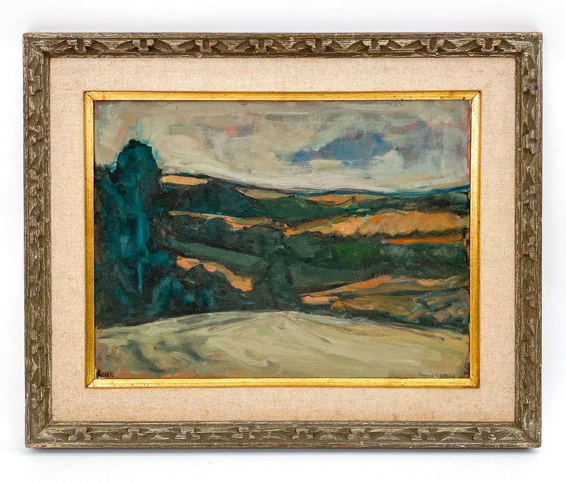 RONNIE CUTLER (1924-2014) ABSTRACT LANDSCAPE O/C (1 of 5)