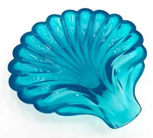JONATHAN ADLER LARGE ACRYLIC SCALLOP SHELL BOWL