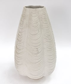 LARGE JONATHAN ADLER CERAMIC CHARADE DRAPE VASE