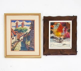 GROUPING OF PAINTINGS