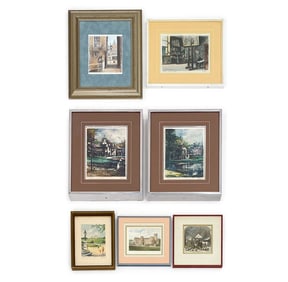 GROUPING OF PRINTS AND WATERCOLORS