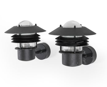 PAIR OF DANISH NORDLUX 'VEJERS UP' OUTDOOR SCONCES