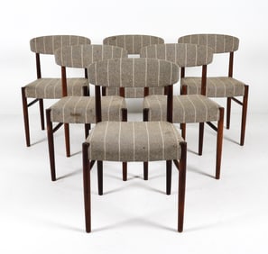 (6) DANISH ROSEWOOD DINING CHAIRS C. 1960S