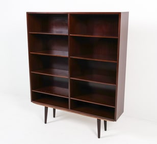 OMANN JUN MODEL 6 MAHOGANY BOOKCASE C. 1960S