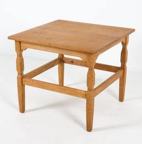 KJAERNULF STYLE DANISH OAK SIDE TABLE C. 1970S
