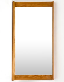 MID-CENTURY SWEDISH PINE WALL MIRROR C. 1960S
