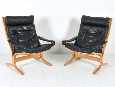 PAIR INGMAR RELLING 'SIESTA' LOUNGE CHAIRS 1960S