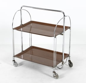 BREMSHEY FOR DINETT FOLDING TROLLEY CART C. 1960S