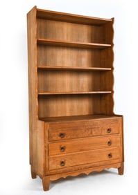 HENNING KJAERNULF DANISH OAK BOOKCASE CHEST