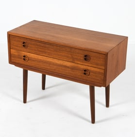 DANISH MID-CENTURY TEAK BEDSIDE CHEST C. 1960S