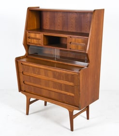 MID-CENTURY DANISH TEAK SECRETARY DESK C. 1960S