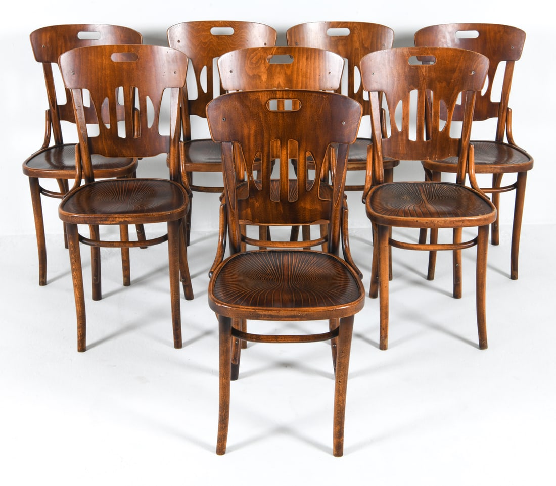 (8) HUTTEN DUTCH THONET STYLE DINING CHAIRS (1 of 11)