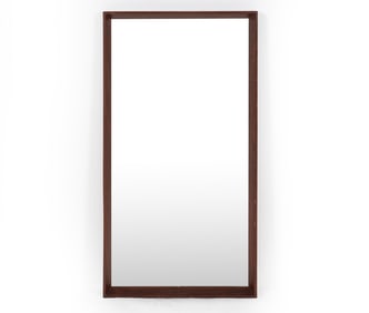 A. M. SPEJLE DANISH ROSEWOOD WALL MIRROR C. 1960S