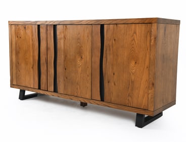MID-CENTURY SCANDINAVIAN OAK SIDEBOARD C. 1970S