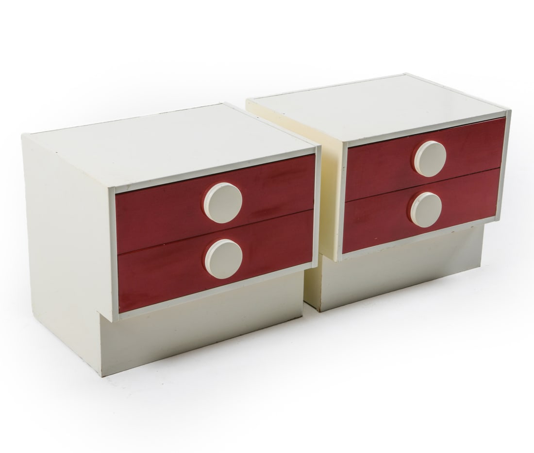 PAIR VINTAGE IKEA SWEDISH NIGHTSTANDS C. 1960S (1 of 17)
