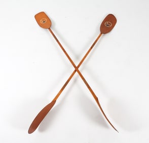 MID-CENTURY DANISH TEAK KAYAK PADDLES