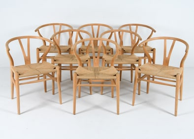 (8) HANS WEGNER FOR CARL HANSEN 'WISHBONE' CHAIRS