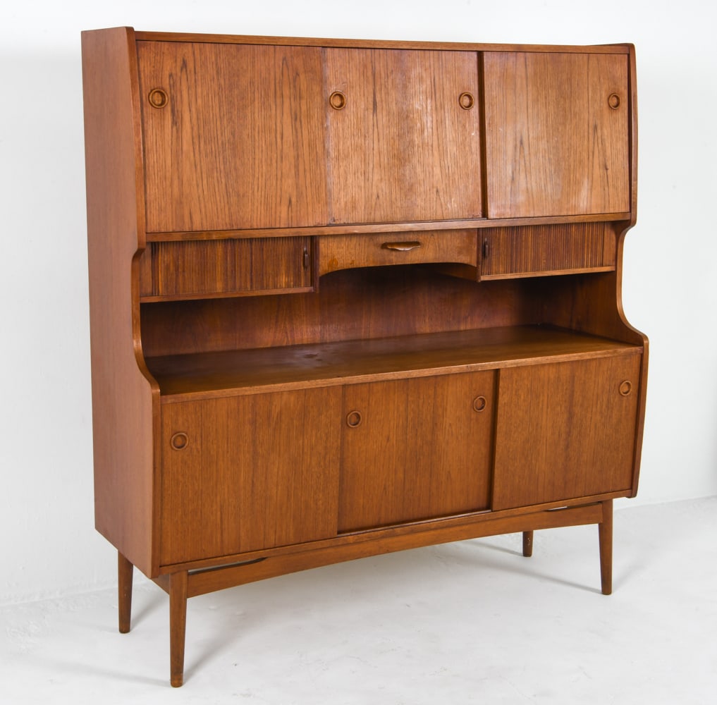 DANISH MID-CENTURY TEAK HIGHBOARD C. 1960S (1 of 18)