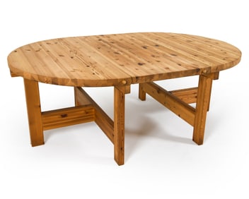 TAGE POULSEN FOR GM DANISH PINE EXPANDING TABLE