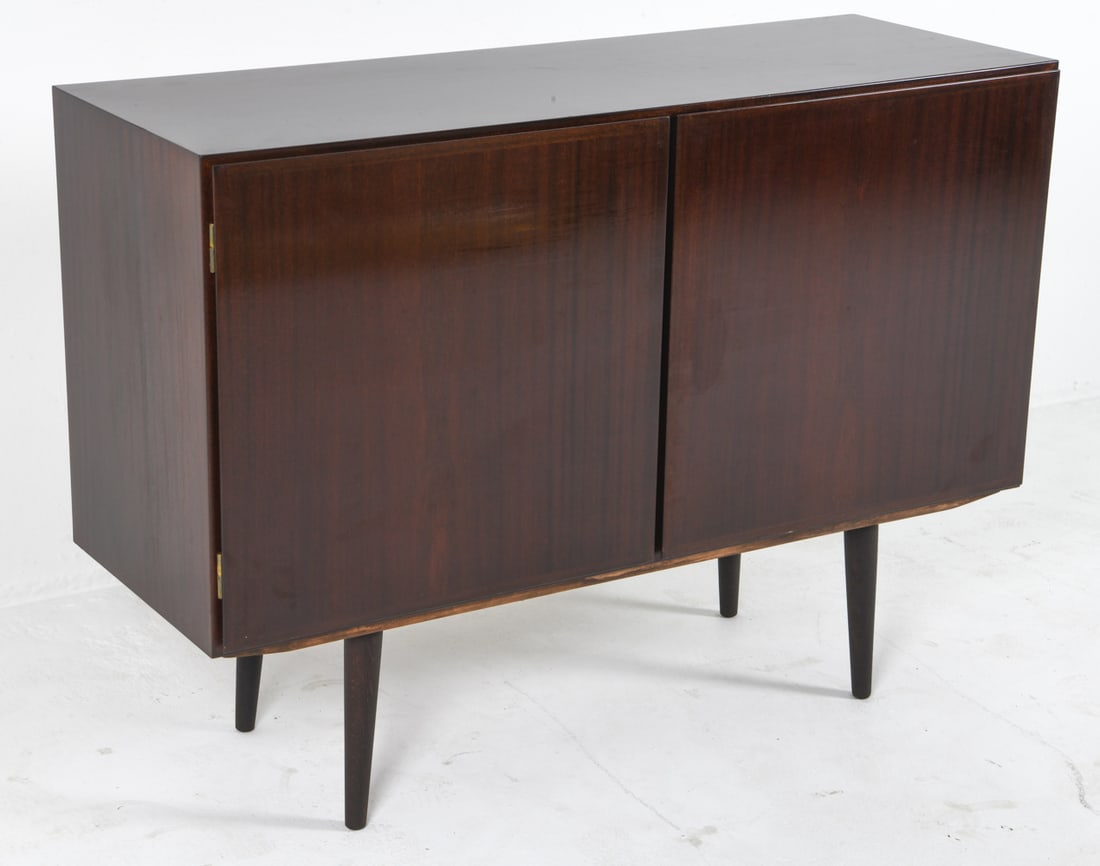 OMANN JUN ROSEWOOD CABINET C. 1960S: Dimensions: H 34.25" x W 47.25" x D 17" Condition: Scattered surface scratches. Presents well overall.