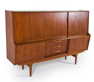 DANISH MID-CENTURY TEAK HIGHBOARD C. 1960S