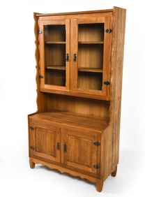 HENNING KJAERNULF DANISH OAK HUTCH CABINET C. 1970
